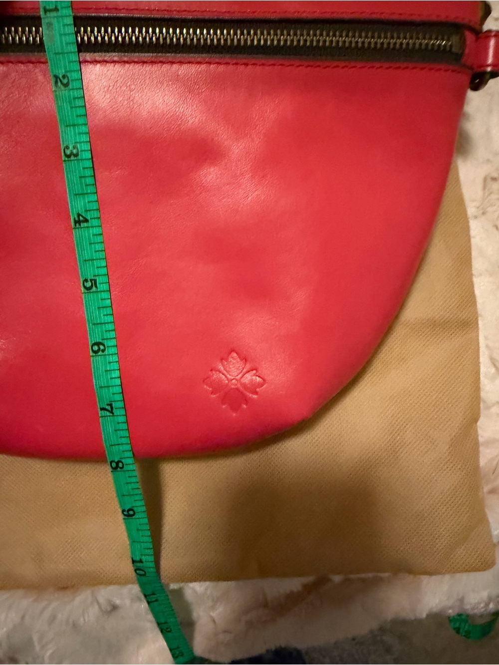 Women’s Patricia Nash Red Leather Crossbody/Belt Bag with adjustable strap NWOT - Picture 6 of 9